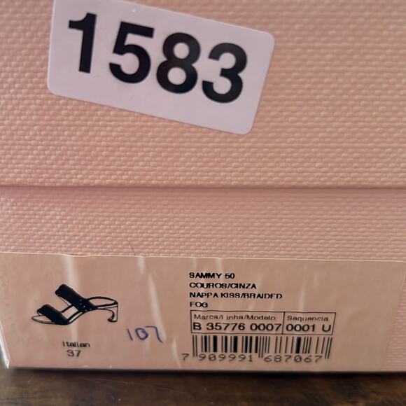 Alexandre Birman Sammy 50MM Braided Leather Sandals Slip On NEW EU 37 US 6 - Picture 12 of 12